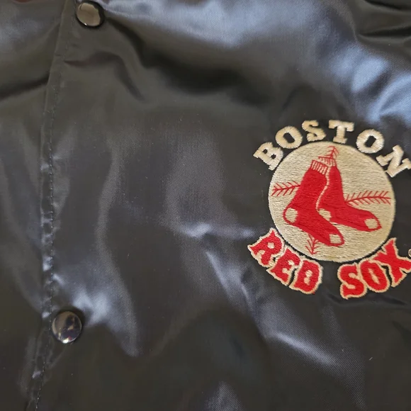 Swingster Vintage Boston Red Sox Satin Jacket Excellent Made in USA Large 1980s - Picture 3 of 10